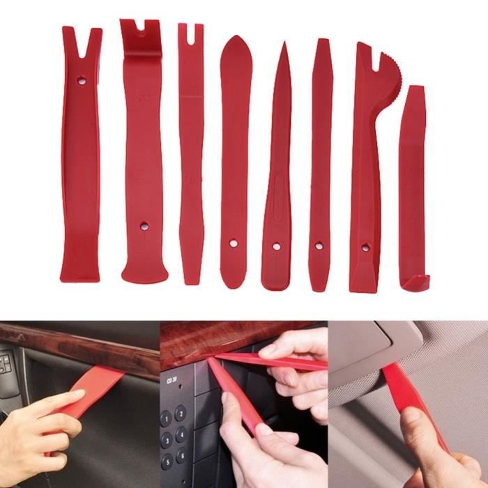 KKMOL 13 pcs Voiture Outil de Démontage de voiture universelle panneau de portes décoratifs de la fixation de