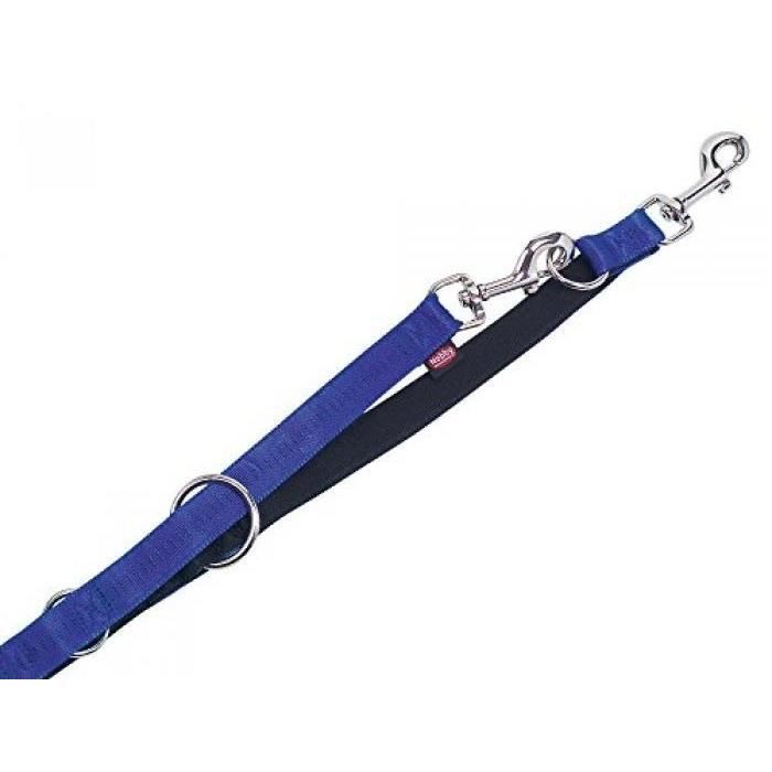 NOBBY SOFT GRIP LAISSE RÉGLABLE EN NYLON POUR CHIEN BLEU 20 MM X 2M