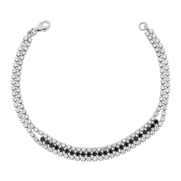 Orphelia Bracelet - Argent 925 - Oxyde de Zirconium - 18.5 cm - ZA-1010