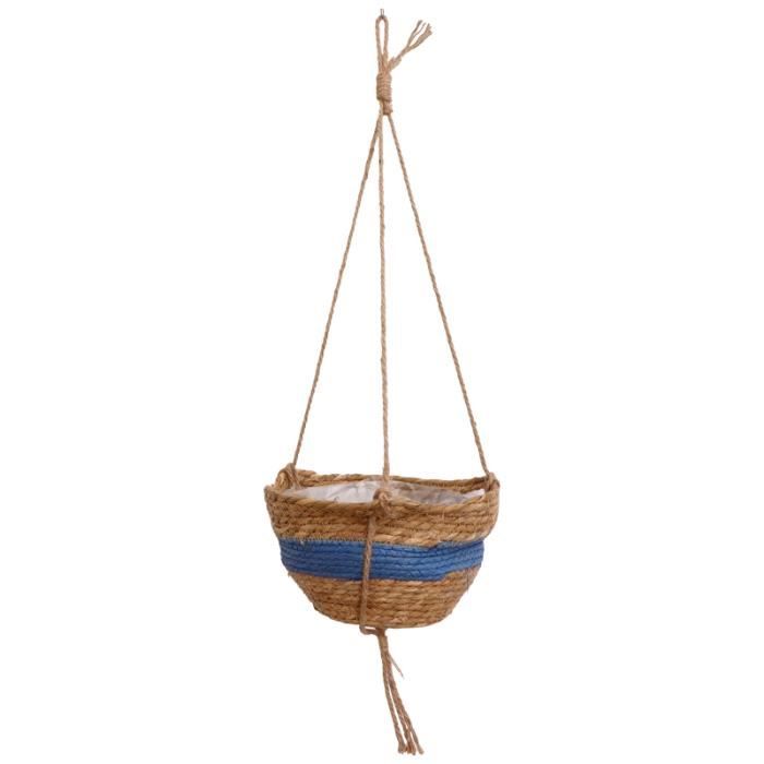 1PC extérieur suspendu pot de fleurs de plantes de panier de mauvaises herbes de mer (bleu kaki) SECHOIR A PLANTE - PACK SECHAGE