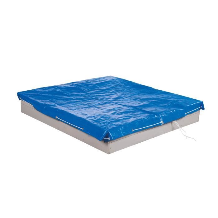 ROBA Couverture de bac à sable 154 x 154 cm - résistant aux intempéries