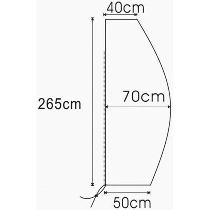 Housse de protection pour parasol déporté