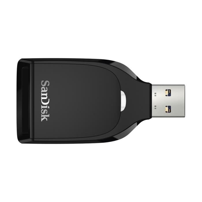 Lecteur de cartes USB 3.0 pour cartes SD UHS-I, Noir ,