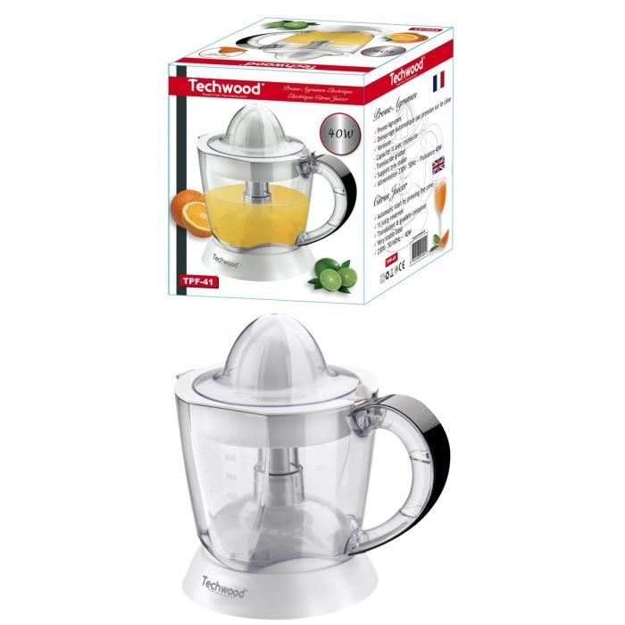 Presse Fruits électrique 40W 1L avec Double sens de rotation Jus de Fruit Frais Rapide