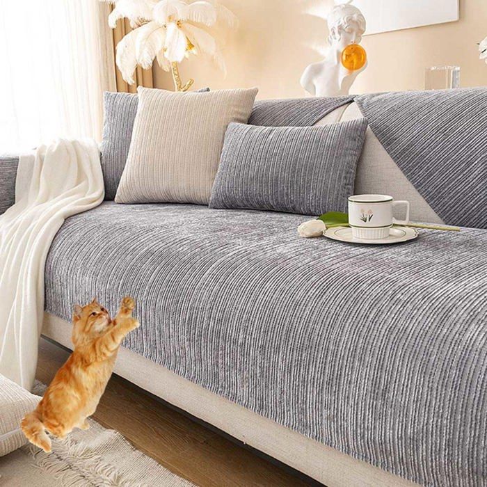 protection de canapé chat protecteur de canapé housse de canapé dangle canapé anti-salissures protection de canapé gris-90*160cm