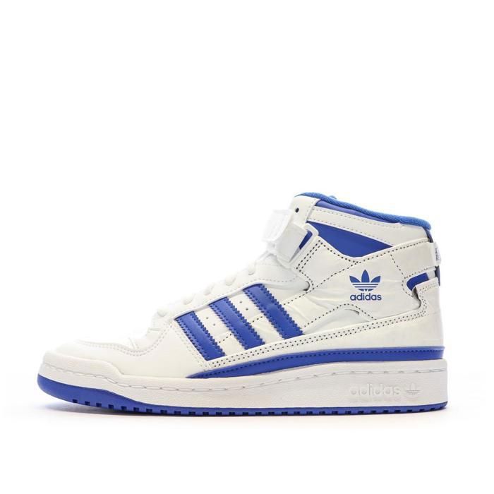 Adidas Baskets Blanc/Bleu Garçon Adidas Forum Mid