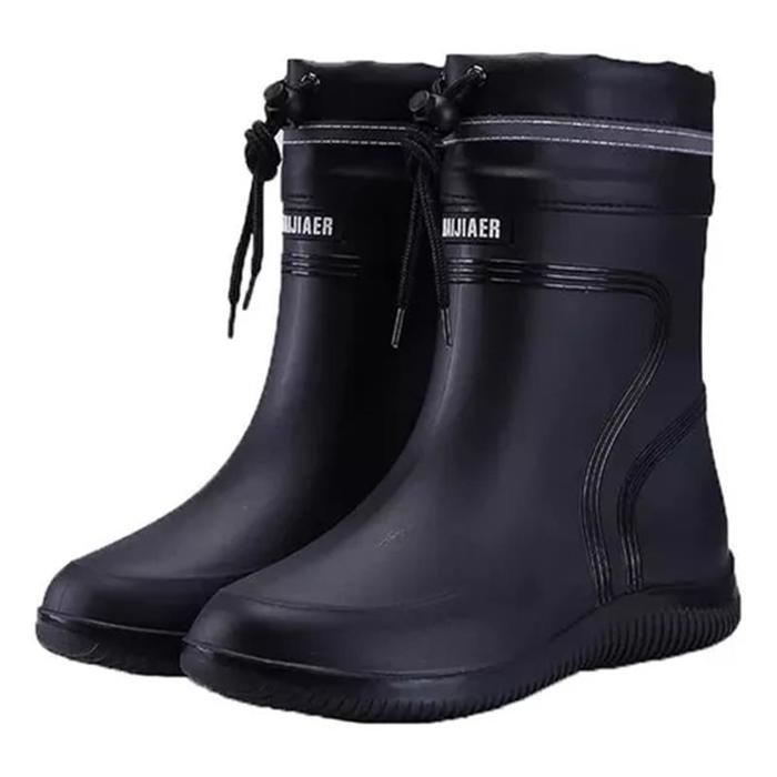 Botas De Lluvia Impermeables De Goma Pvc Para Hombre Botas De Lluvia Impermeables De Goma Pvc Para Hombre