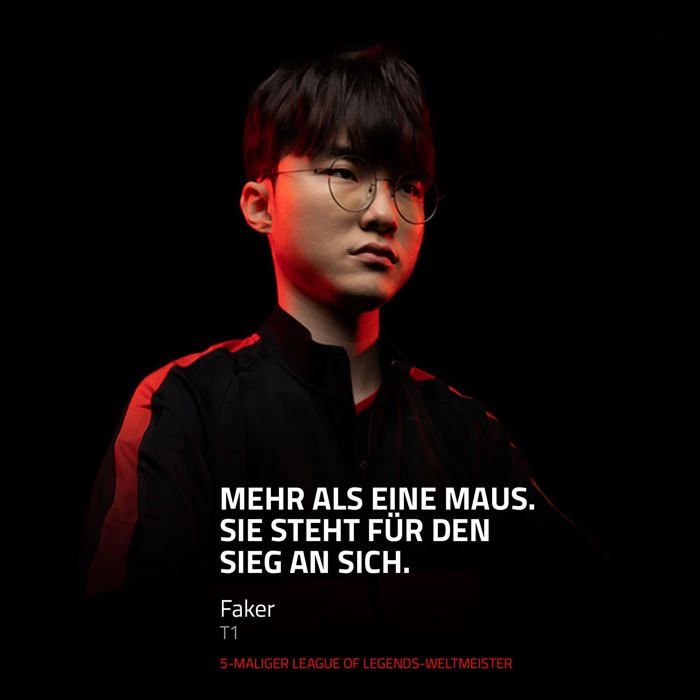 RAZER Viper V3 Pro Faker Ed. de Jeu Esports sans Fil ultralegere 8K Hz Focus Pro 35K DPI HyperSpeed Wireless d''autonomie - vue 2