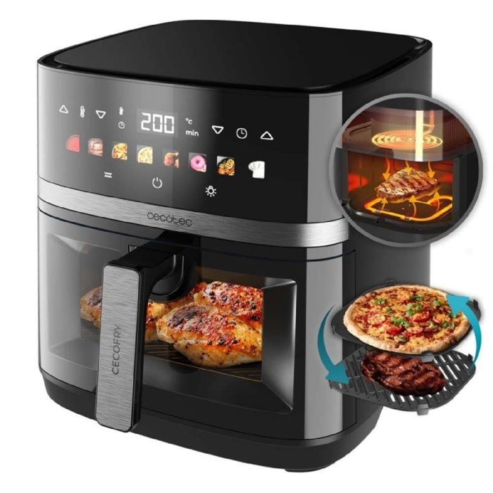 Friteuse à Air 8L avec Double Grill Air Fryer Cecofry&Grill
