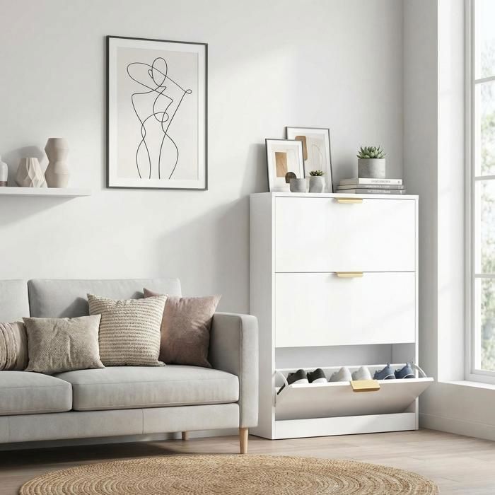 Meuble à Chaussures - VOWNER - Commode à Chaussures étagère