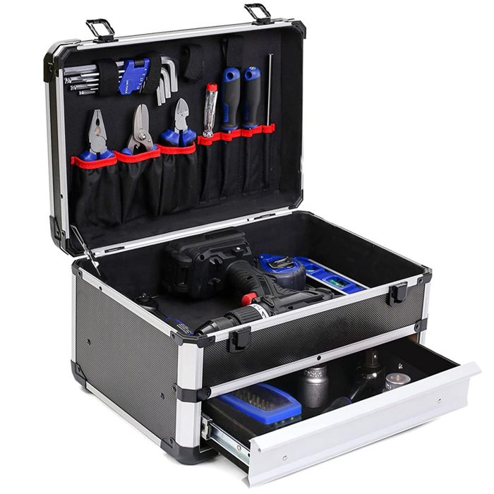 JTVTW Mallette de transport en aluminium pour boules de billard de 6,3 cm pouvant contenir 22 balles