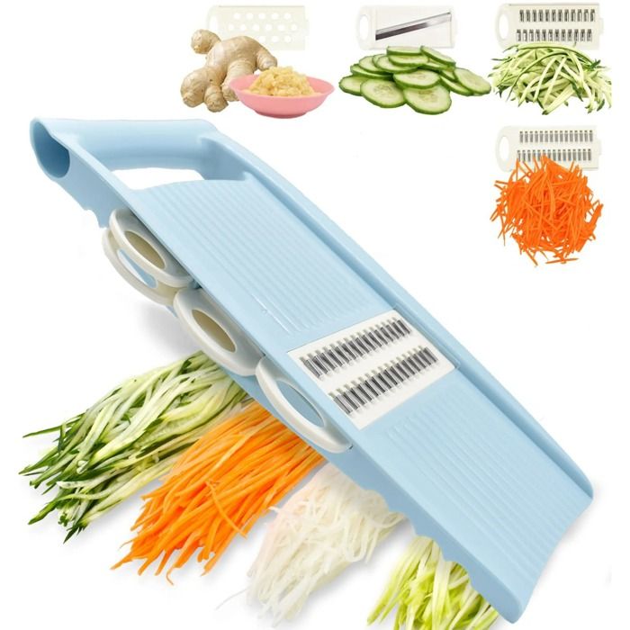 5 in1 Vegetable Fruit Slicer Multifunctional Manual Food Grater Cutter ...