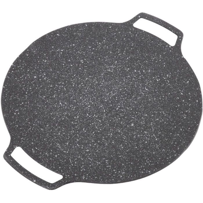 Grille de Barbecue Ronde Coréenne Plaques de Cuisson Ustensiles de Cuisine Poêle à Griller pour Cuisinière Poêle à Frire Circu
