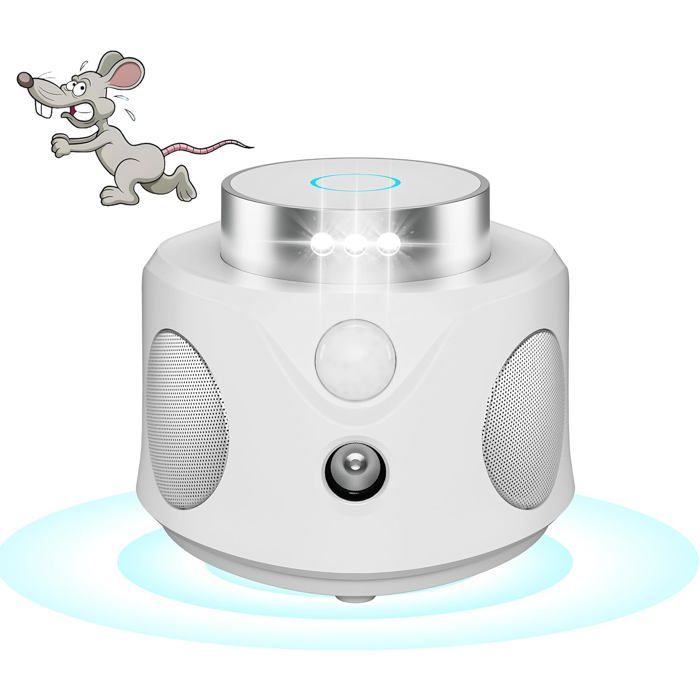 Répulsif anti-martres avec prise Répulsif à ultrasons pour souris à 360° répulsif pour rats branchement sur prise électrique