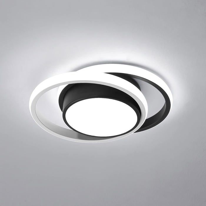 Plafonnier LED Rond Luminaire Plafonnier Moderne 32W 2350LM Lustre Intérieur pour Cuisine Couloir Salon Lumière Blanche Froide