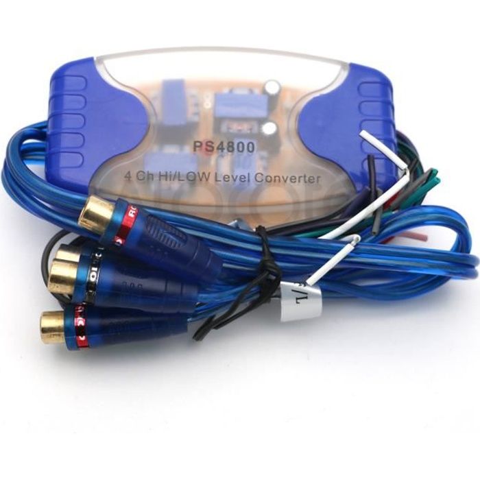 Adaptateur Haut-Parleur Vers RCA Sound-way - Convertisseur Autoradio Pour Ampli