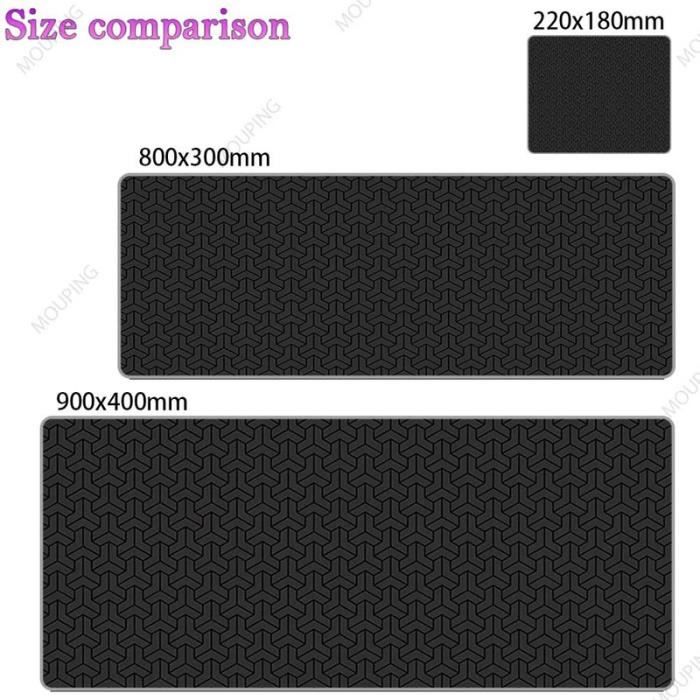 Tapez 10Tapis de souris noir et blanc minimaliste pour ordinateur portable, accessoire de