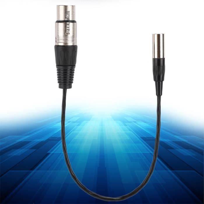 J&D Câble XLR, XLR Mâle 3 Broches vers XLR Femelle 5 Broches et XLR Femelle 3