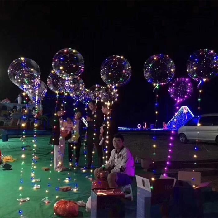 20inch Lumineux Led Ballon Transparent Bubble Ronde Party