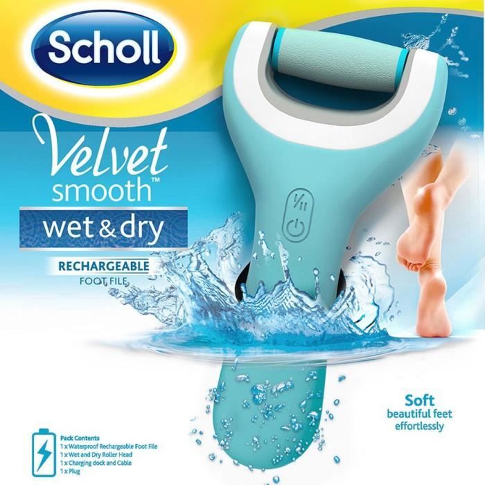 SCHOLL Velvet Smooth Râpe Electrique Wet&dry - Cdiscount Au quotidien