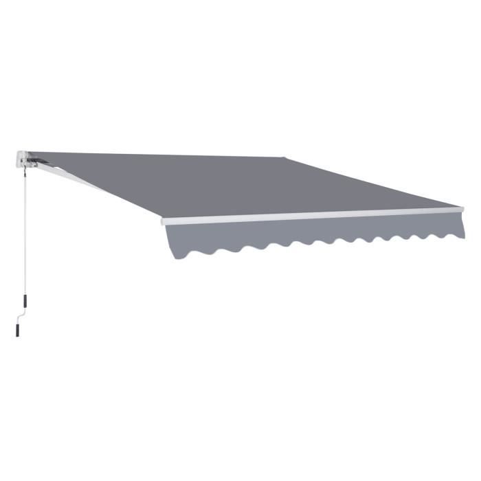 Toile De Remplacement Pour Store Banne Manuel - Imperméable, Anti-UV, Plusieurs Tailles (ex : 3,5x3 M Kaki) - 9