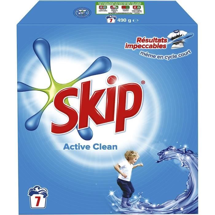 Lessive En Poudre Active Clean 7 Doses Lot 3 Cdiscount Electroménager