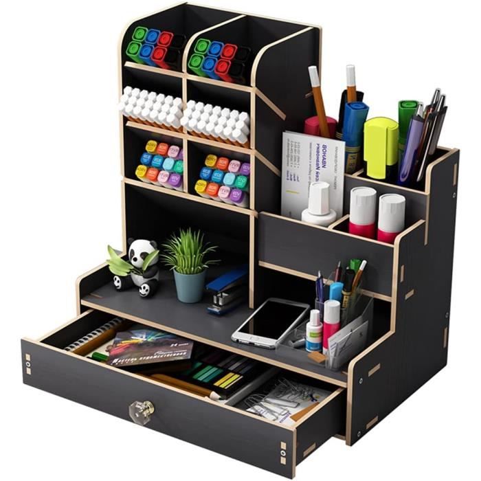 TAVADA Porte Stylo Bureau 5 Pièces,Organisateur de Bureau