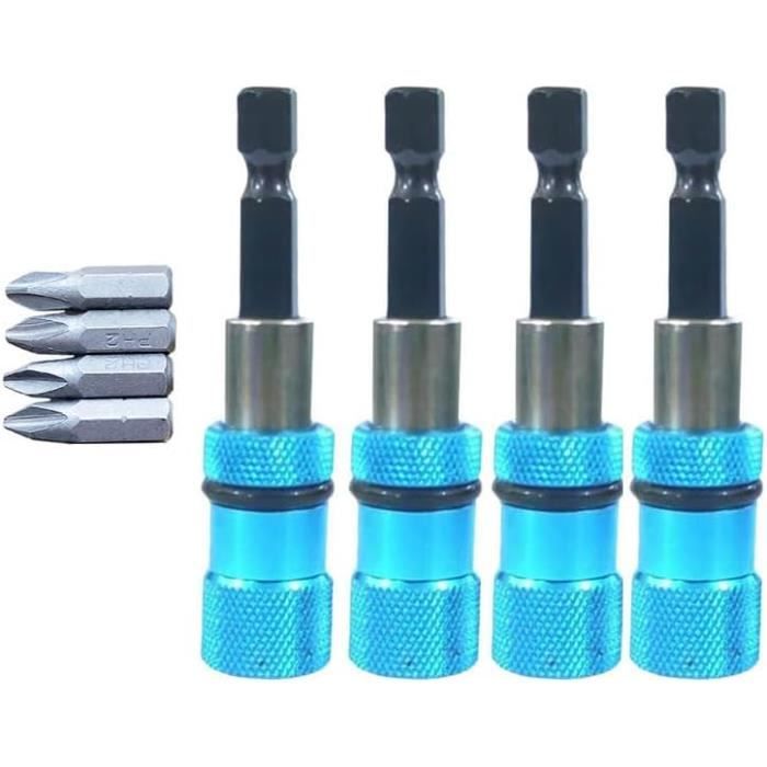 Jeu De 47 Embouts Tournevis Magnétiques à Chocs 1/4" - Coffret Avec étui, Pour Visseuse/percuteur, Par ELEAD