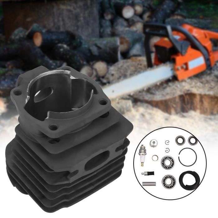 Kit Complet Cylindre 46 Mm + Piston + Roulement + Carburateur Pour Tronçonneuse Husqvarna 50 51 55 – Référence 503609171