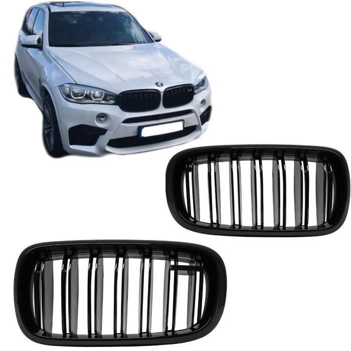 AUFER Grille de pare-chocs avant de Style diamant noir brillant Grille de course Grille de Sport Compatible pour F15 F16 X5 X6 2014-2018 AUFER Grille de pare-chocs avant de Style diamant noir brillant Grille de course Grille de Sport Compatible pour F15 F16 X5 X6 2014-2018