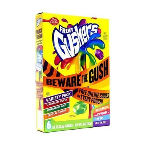 Betty Crocker Fruit Gushers Variety Pack 5.4 OZ (153g)[Import US