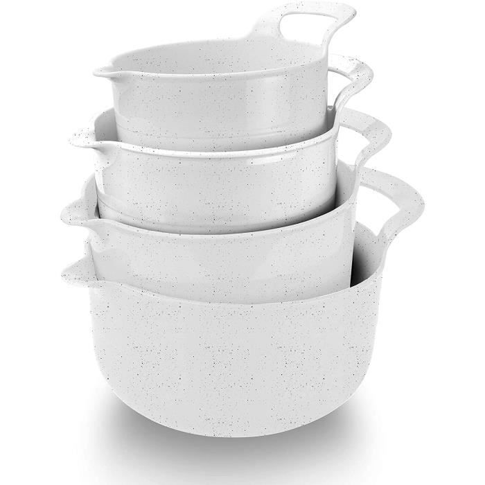 Lot De 3 Bols à Mélanger Souples Calla Scorpio + 3 Spatules - Pour Alginate Et Plâtre, Anti-adhésif