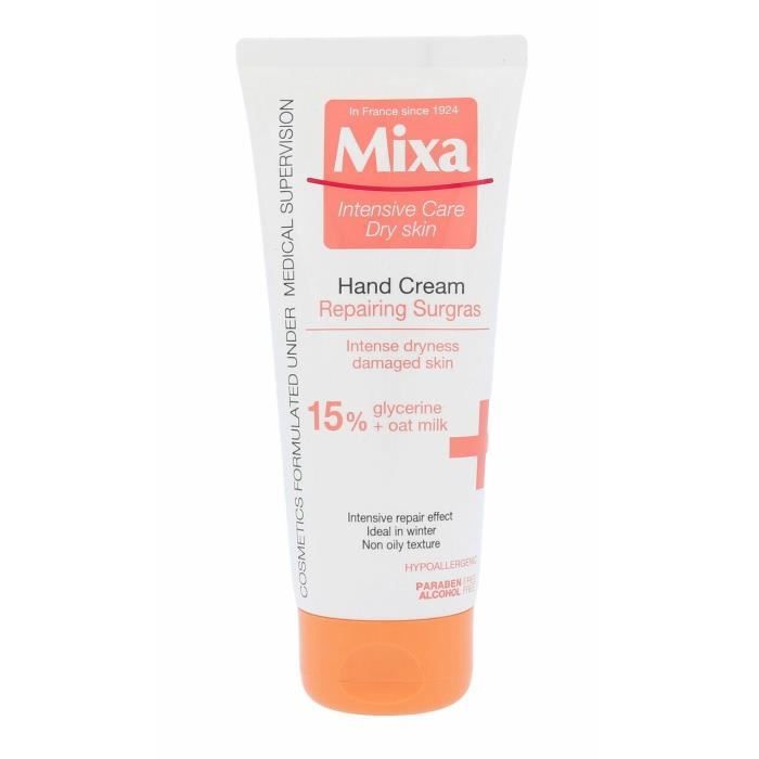 Crème Mains Mixa Intensif Peaux Sèches - Lot De 2 Tubes - Réparatrice Et Nourrissante - Neuf