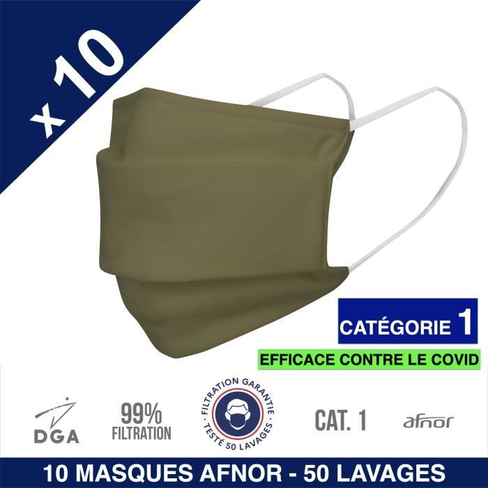 Vijtian Lot de 5 masques lavables pour adultes Motif P/ère No/ël