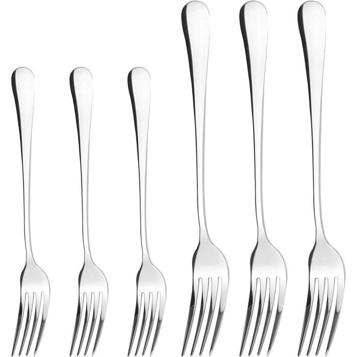 6 Fourchettes De Table GRÄWE Nuremberg - Marron, Acier Inoxydable 18/0, Lave-vaisselle Safe