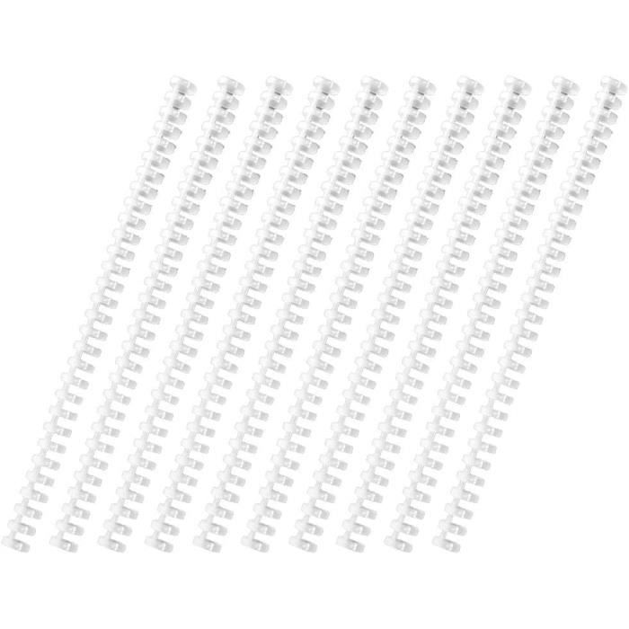 Lot de 10 anneaux pour tringle à rideau Clip 9 mm acier blanc peint | Leroy Merlin