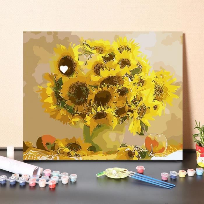 Peinture Par Numéros Panda Adulte & Enfant - Kit Complet 40x50 Cm Toile Colorée HD, Acrylique Premium, Sans Cadre - Détente & Créativité