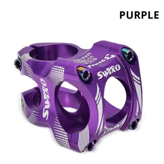 Potence VTT 31.8mm Alliage Aluminium | Pour Vélo Montagne Et Route | Angles 0° | Couleurs Vives | Fixation Guidon