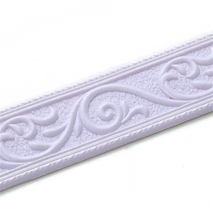 Frise Murale Adhésive Florale 5 M - Autocollant PVC Décoratif Imperméable, Motif Géométrique Marron