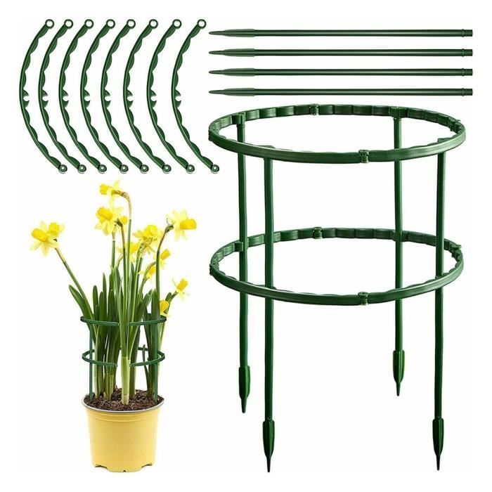 Lyreh 5pcs Support Plante Grenouille, Support De Plantes En Plastique Polyvalent Pour Plantes En Pot Traction De Vigne Décoration Jardin Intérieur Et Extérieur