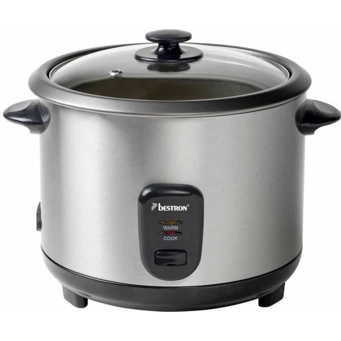 Bestron Kitchen Heroes ARC180 Cuiseur à rizcuiseur à vapeur 1.8 litres 700 Watt acier inoxydable - vue 2