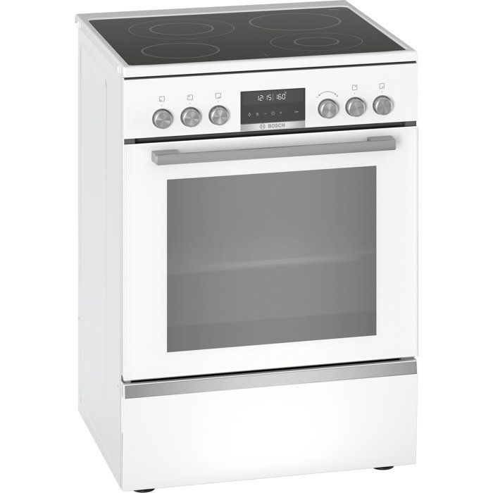 Cuisiniere électrique avec table vitrocéramique - Bosch Serie 6 - HKS79R220 - 4 feux et 1 four - 10150 W - H 85 x L 60 x P 60 cm