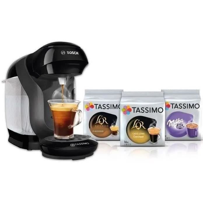 Machine à café Tassimo HAPPY + 3 Packs de T-Discs offerts