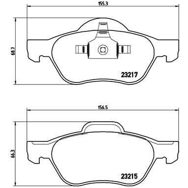Brembo P24060 Plaquettes de Frein Avant