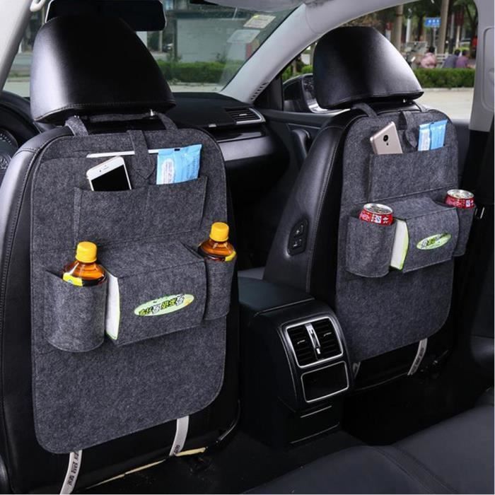 Jaune - Support de porte-monnaie pour siège arrière de voiture, 2 pièces,  rangement, accessoires de voiture r - Cdiscount Bricolage