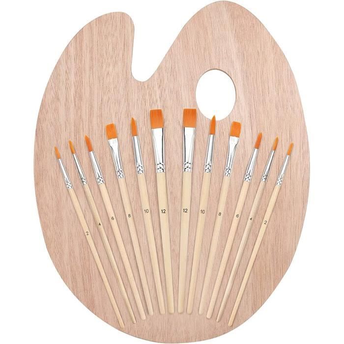 AROIC Lot De 120 Pinceaux à Peinture En Nylon Pour Peinture