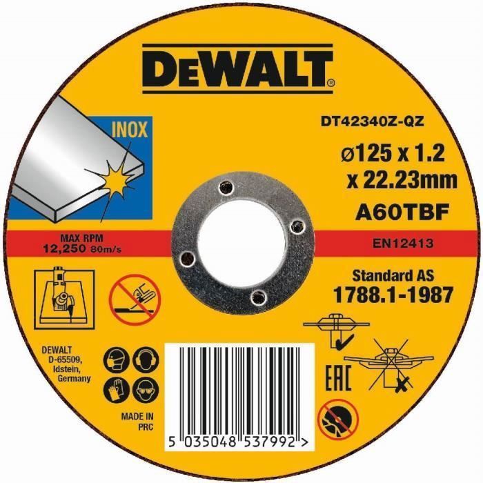 DeWALT Disque à  tronçonner 125x12 mm - DT42340Z-QZ