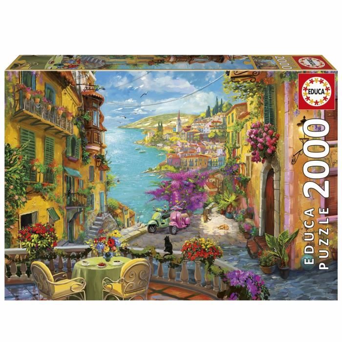 Puzzle EDUCA Café Espagnol 2000 pièces 96x68 cm Thème Voyage et cartes Adulte