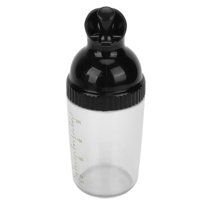 ESTINK bouteille de vinaigrette Shaker à vinaigrette 200 ml sans BPA pour éviter les fuites pot à vinaigrette avec couvercle pour