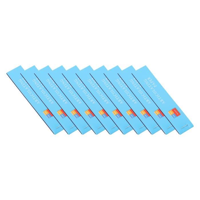 Fafeicy Bandes de papier articulé 400pcs papier articulé dentaire mince  bleu bandes de papier à morsure double face papier - Cdiscount Jeux - Jouets